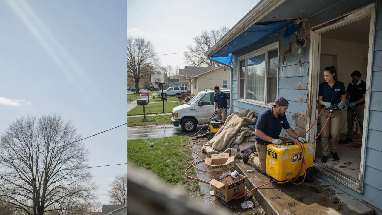 Basement Flood Cleanup in Fitchburg, WI near me